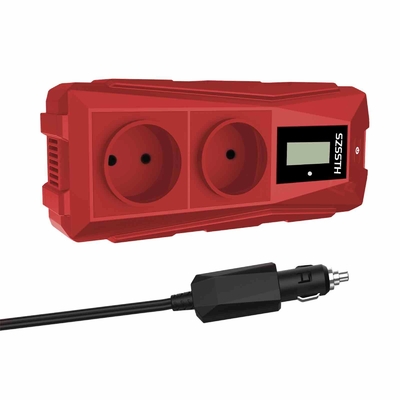 अच्छी कीमत 300W 12V शुद्ध साइन वेव कार पावर इनवर्टर दोहरी एसी आउटलेट्स लैपटॉप/डिवाइसेस के लिए 2 यूएसबी पोर्ट 167*87*44 मिमी यूएसबी ए टाइप सी 5वी/3ए ऑनलाइन