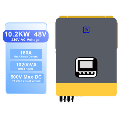अच्छी कीमत 10.2kW 48V MPPT और वाईफाई के साथ सोलर हाइब्रिड इन्वर्टर ऑनलाइन