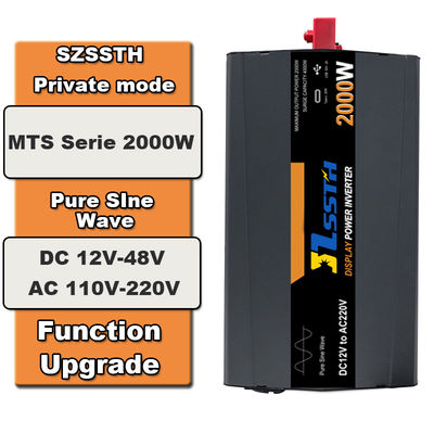 अच्छी कीमत 2000W शुद्ध साइन वेव सोलर इन्वर्टर 12V/24V से 110V/220V ऑनलाइन