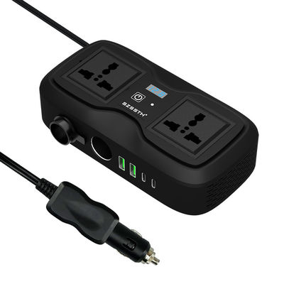 अच्छी कीमत GaN पावर ड्राइवर प्रो: 400W पीक कार इन्वर्टर दो एसी आउटलेट और दोहरी यूएसबी पीडी चार्जर के साथ। ऑनलाइन