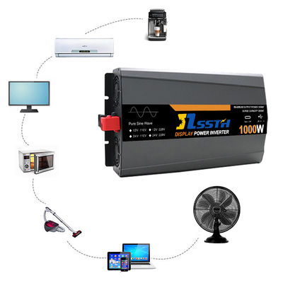 एलसीडी डिस्प्ले के साथ 1000W उच्च आवृत्ति पावर इन्वर्टर डीसी 12V 24V एसी 110V 220V 230V