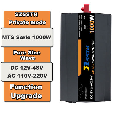 1000w 1kw शुद्ध साइन वेव इन्वर्टर DC 12V 24V AC 110V 220V 230V USB2.4A प्रकार C के साथ