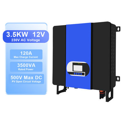 3.5 किलोवाट सौर इन्वर्टर 24V एकल चरण हाइब्रिड इन्वर्टर110V/220V अधिभार संरक्षण