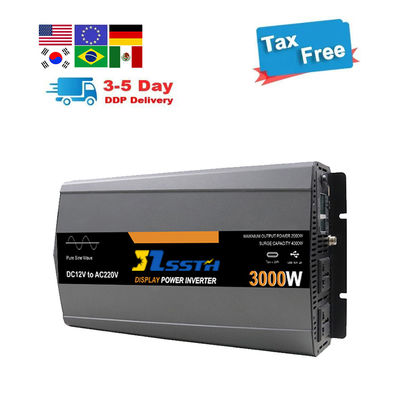 शुद्ध साइन वेव ऑफ ग्रिड पावर इन्वर्टर डीसी 12V 24V से एसी 220V 230V 3000W अनुकूलित