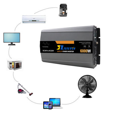 अच्छी कीमत 5000W 6000W शुद्ध साइन वेव पावर इन्वर्टर डीसी 12V 24V 48V से एसी 110V 220V 230V ऑनलाइन