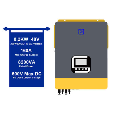 अच्छी कीमत 8.2KW 48V साइन वेव ऑफ ग्रिड सोलर इन्वर्टर ऑल इन वन सोलर चार्जर इन्वर्टर ऑनलाइन