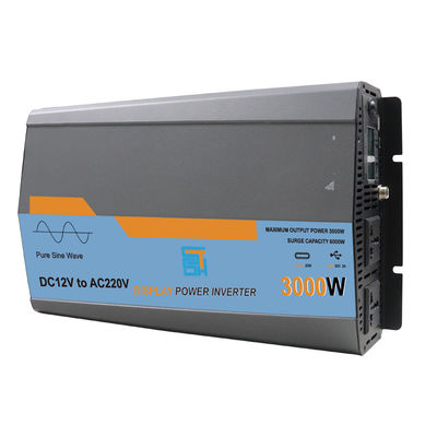 अच्छी कीमत 3000W उच्च आवृत्ति शुद्ध साइन वेव इन्वर्टर 12V 220V आउटपुट प्रकार एकल एमटीएस श्रृंखला ऑनलाइन