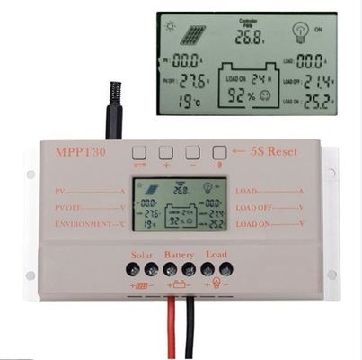 सौर प्रणाली नियंत्रण के लिए 12V/24V 30 एम्प MPPT सौर चार्ज नियंत्रक 380w
