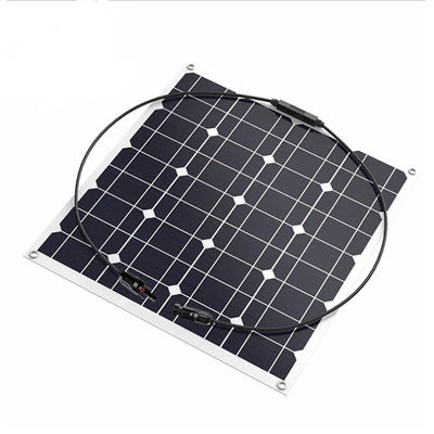 अच्छी कीमत छोटा शक्तिशाली 12v 50w सौर पैनल अर्ध लचीला मोनोक्रिस्टलीय सौर पैनल ऑनलाइन