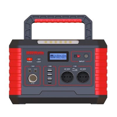 अच्छी कीमत OEM 1000 वाट पोर्टेबल पावर स्टेशन TYPE-C आउटपुट QC3.0 18W फास्ट चार्जिंग के लिए ऑनलाइन