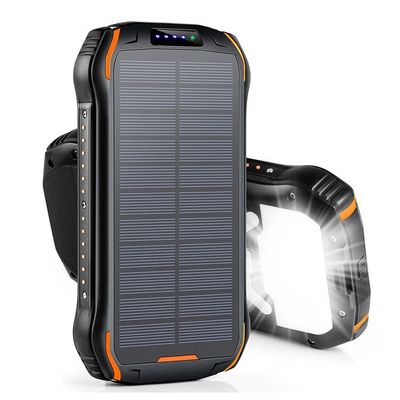 26800mAh पोर्टेबल सोलर पावरबैंक वायरलेस फंक्शन के साथ IPX7 वाटरप्रूफ