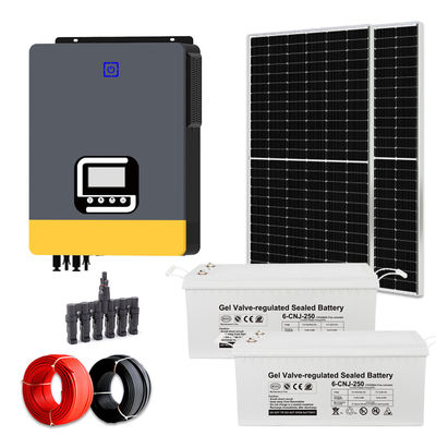 अच्छी कीमत 8000W सौर प्रणाली होम सौर ऊर्जा प्रणाली 100V/110V/120V/220V/230V/240V आउटपुट के साथ ऑनलाइन
