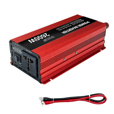 1600W पीक 12V 24V 48V 60V डीसी से एसी ऑफ ग्रिड पावर इनवर्टर शुद्ध साइन वेव आउटपुट के साथ