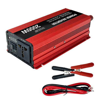 2000W पीक डीसी से एसी इन्वर्टर 12V 24V 48V 60V ऑफ ग्रिड पावर इन्वर्टर आउटपुट वर्तमान भार