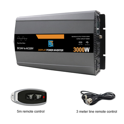 3KW शुद्ध साइन वेव पावर इन्वर्टर 12V/24V/48V से 110V/220V 3000W