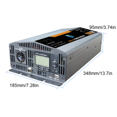 अच्छी कीमत 1kW ऑफ-ग्रिड सोलर इन्वर्टर 12V/24V DC से 110V AC शुद्ध साइन वेव ऑनलाइन