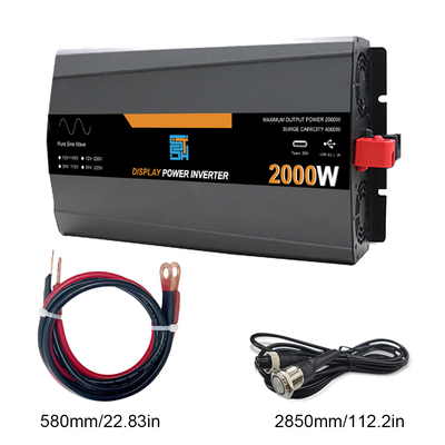 ईयू प्लग 3KW 24V 220V शुद्ध साइन वेव ऑफ-ग्रिड सौर ऊर्जा इन्वर्टर