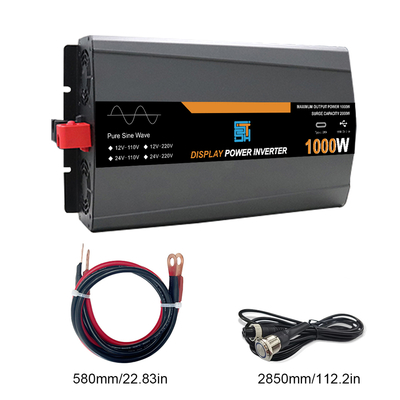 1000W शुद्ध साइन वेव सोलर इन्वर्टर 12V/24V 110V/120V आउटपुट