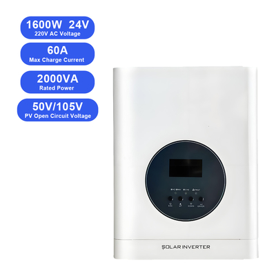 अच्छी कीमत 1.6KW 24V ऑफ-ग्रिड सोलर इन्वर्टर | 80A MPPT चार्जर | प्योर साइन वेव | लिथियम संगत ऑनलाइन