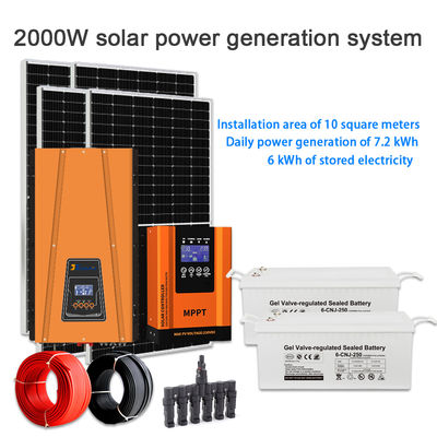 अच्छी कीमत 2KW Complete Off-Grid Solar Kit for Home with Ground Mounting & 48V Battery ऑनलाइन