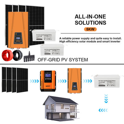 अच्छी कीमत Power with Peace of Mind: Certified 5KW Off-Grid Solar Kit Featuring Long-Lasting GEL Battery (Meets CE, RHOS, FCC Standards) ऑनलाइन