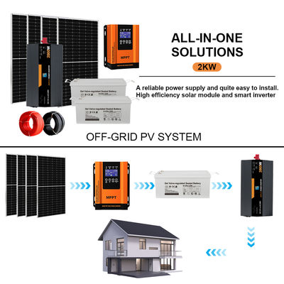 अच्छी कीमत 2KW Complete Off-Grid Solar Kit for Home | Includes Mounting System & Solar Panels ऑनलाइन