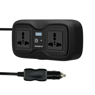 अच्छी कीमत 200W GaN कार पावर इन्वर्टर और 100W PD फ़ास्ट चार्जर | 12V से 110V/220V संशोधित साइन वेव AC + डुअल USB-A/C ऑनलाइन