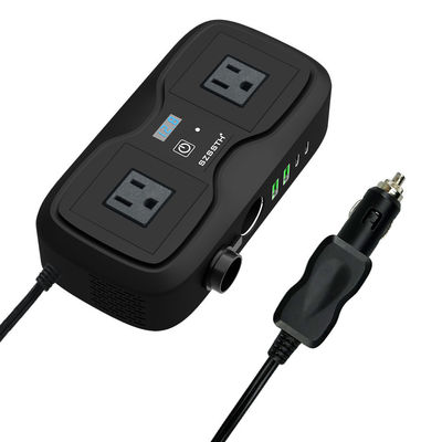 अच्छी कीमत 200W संशोधित साइन वेव कार पावर इन्वर्टर | 2 AC आउटलेट और 2 USB पोर्ट के साथ DC 12V से AC 220V कनवर्टर ऑनलाइन