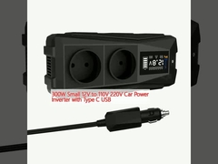 प्रकार सी यूएसबी के साथ 300W छोटा 12V से 110V 220V कार पावर इन्वर्टर